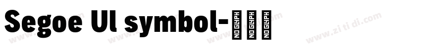 Segoe Ul symbol字体转换